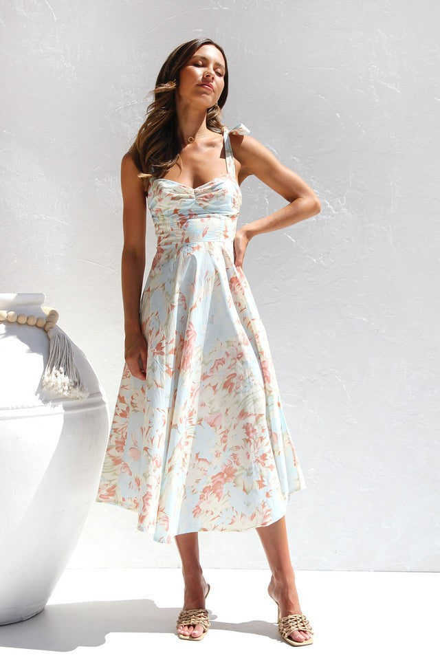 flowy floral dress