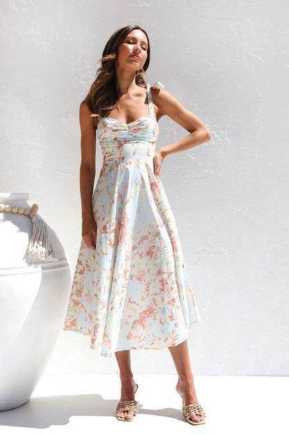 flowy floral dress